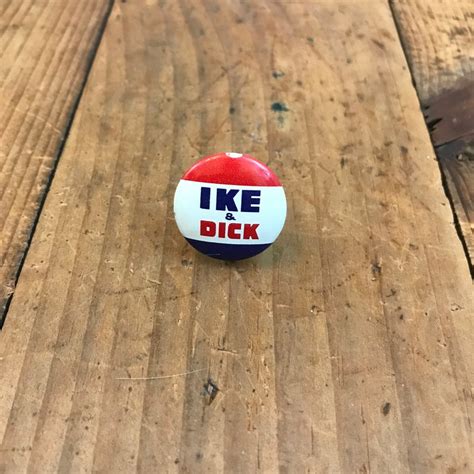 Original 1950s I Like Ike Presidential Campaign Pin Back Etsy