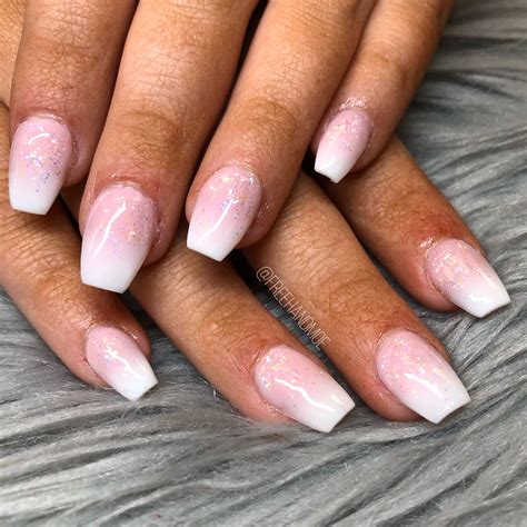 Pink Brown Ombre Nails Nude Nails With Red Outline