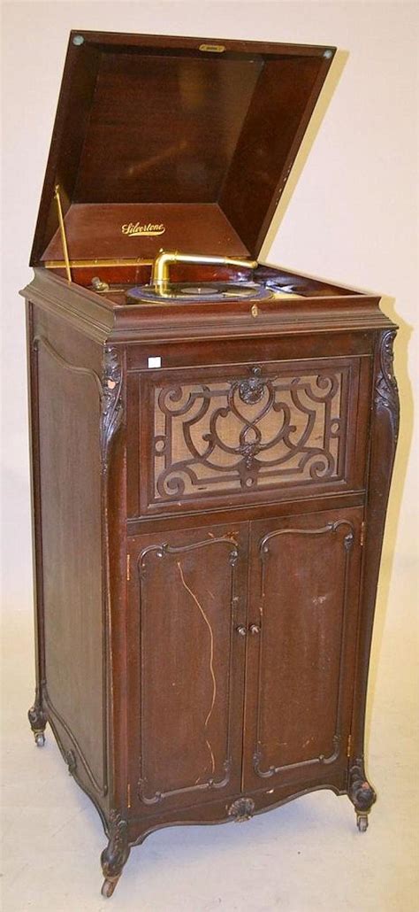 How much is an antique record player cabinet worth. Antique Mahogany Silvertone Phonograph | Phonograph ...