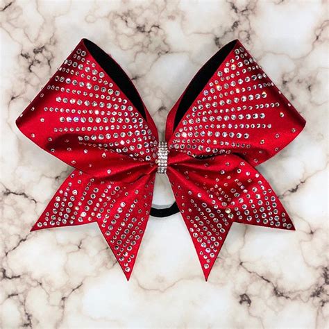Rhinestone Cheer Bow Cheer Bows Competition Bows Etsy Competition