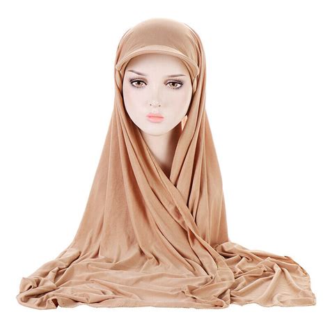 muslimisch damen hijab kopftuch islam instand auf fertig arabische kappe schal ebay