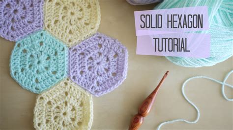 Crochet Solid Hexagon And Joining Tutorial Bella Coco Youtube
