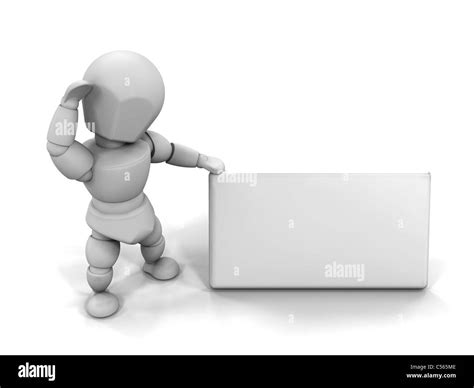 3d Render Of Someone Holding A Blank Sign Stock Photo Alamy