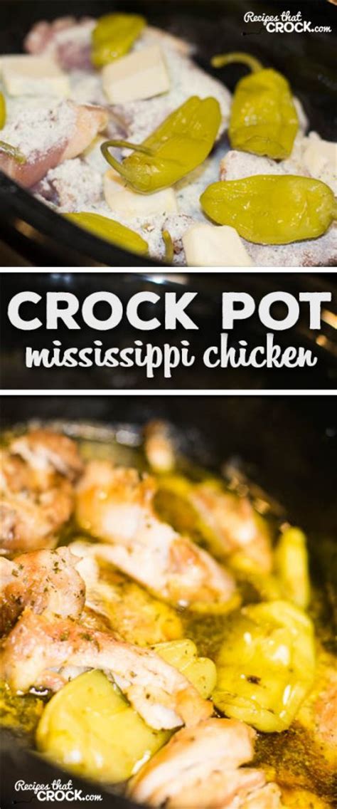 This is an easy slow cooker recipe for chicken thighs in a sauce made with soy sauce, ketchup, and honey. Crock Pot Mississippi Chicken Thighs - Recipes That Crock!