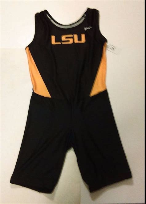 New and unused, great item. New LSU Tigers Wrestling Singlet Nike Size Large Louisiana ...