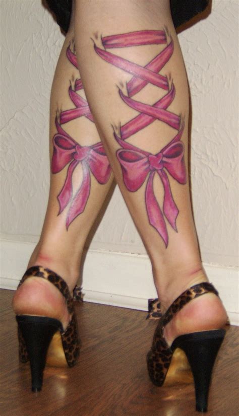 Infomation Point Tattoo On Leg For Girls
