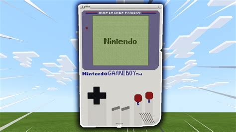 Primul Nintendo Gameboy In Minecraft Working Nintendo Game Boy Youtube