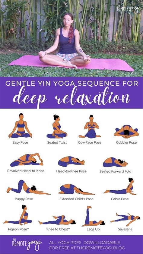 Yin Yoga Sequence For Deep Relaxation Video Video Yin Yoga Yin