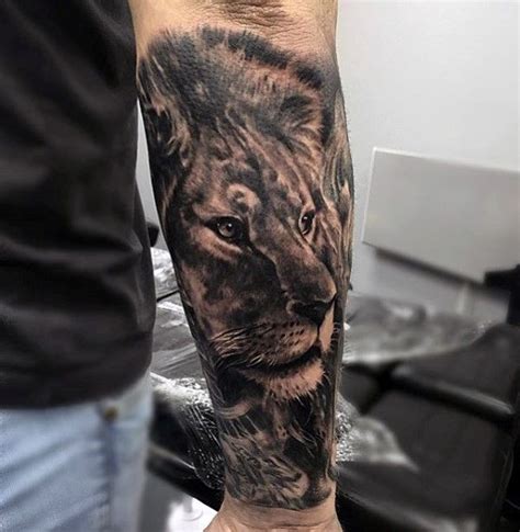 40 Lion Forearm Tattoos For Men Manly Ink Ideas Lion