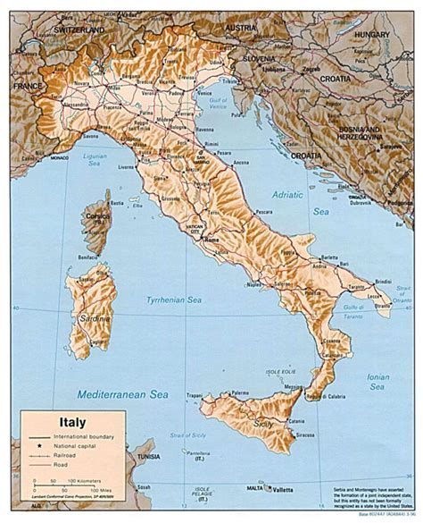 Detailed Relief Map Of Italy Italy Detailed Relief Map Maps Of All Countries In