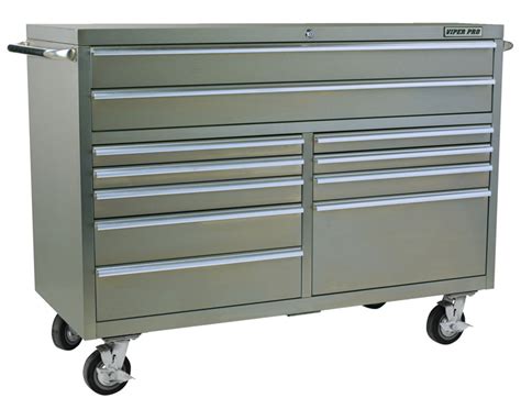 With robust plastic, stainless steel and aluminium models available, keeping your tools safe and secure is assured when you choose from our range of chests and cabinets. Viper Tool Storage 60" 11 Drawer PRO Series 304 Stainless ...