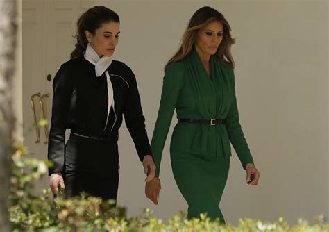 Donald And Melania Trump Welcome Queen Rania And King Abdullah