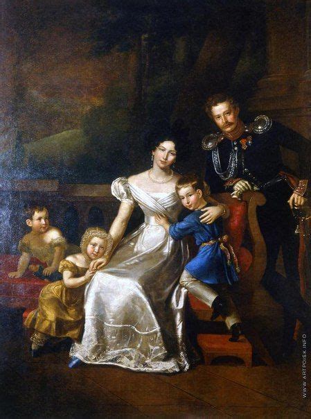 Бенуа Шарль Митуар Benois Charles Mitoire 17 не ранее 1830 Портрет И И Неплюева с женой