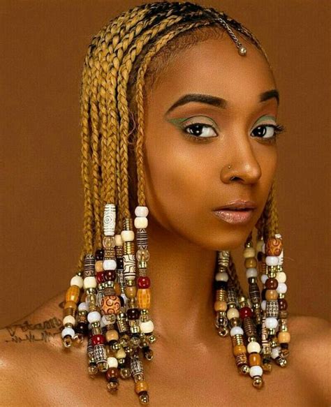 20 Cornrows With Beads For Adults New Natural Hairstyles Blonde Box