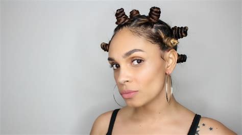 I did some bantu knots on my straight hair! Natural Hair | {Bantu Knots on Straight Hair} - YouTube