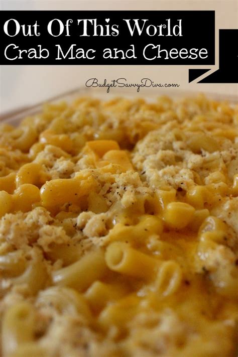 First of all, the color combination looks fabulous. Out of This World Crab Mac and Cheese Recipe - Budget ...