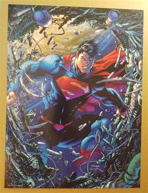 Superman Unchained 1 Dc Comics Poster By Jim Lee Scott Williams