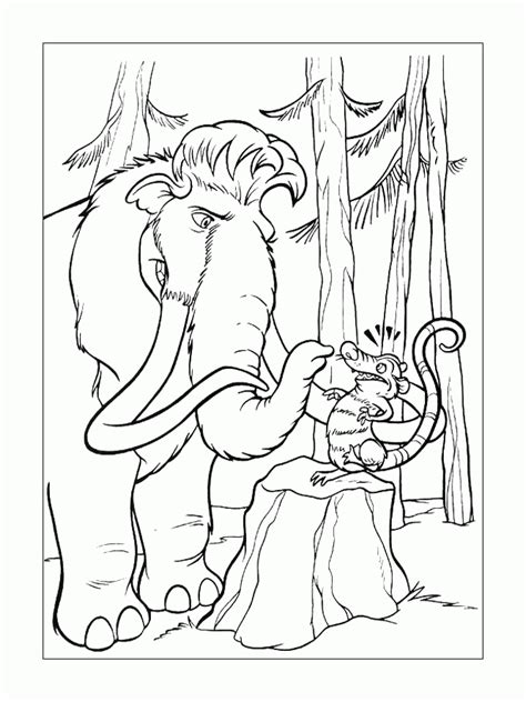 He will beam with happiness after the coloring session. Ice Age Coloring Pages | Cartoon coloring pages, Coloring ...