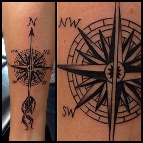 Compass Forearm Tattoo By David Mushaney Tattoonow