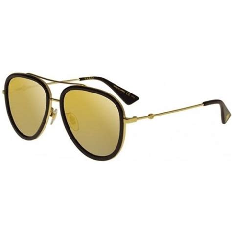 new gucci gold aviator sunglasses women s sunglasses gg0062s 001 ebay