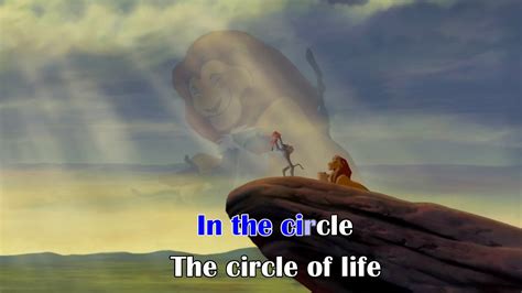 Lion King Circle Of Life Karaoke Instrumental Lyrics On Screen