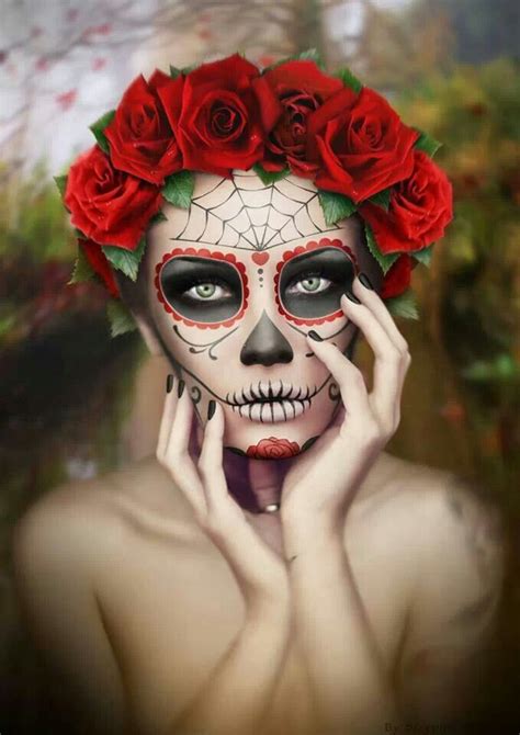 Dia De Los Muertos Candy Skull Makeup Halloween Makeup Sugar Skull
