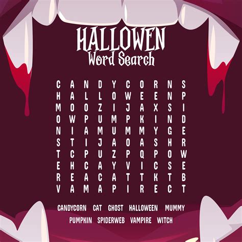 14 Best Printable Halloween Word Games