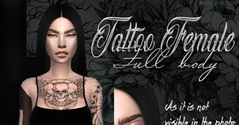 Sims 4 Ccs The Best Tattoo Female Full Body By Mob Sims