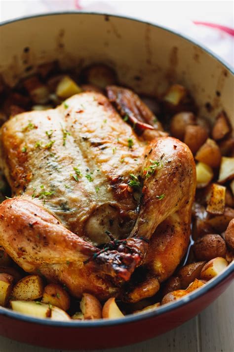 Oven Roasted Whole Chicken And Potatoes