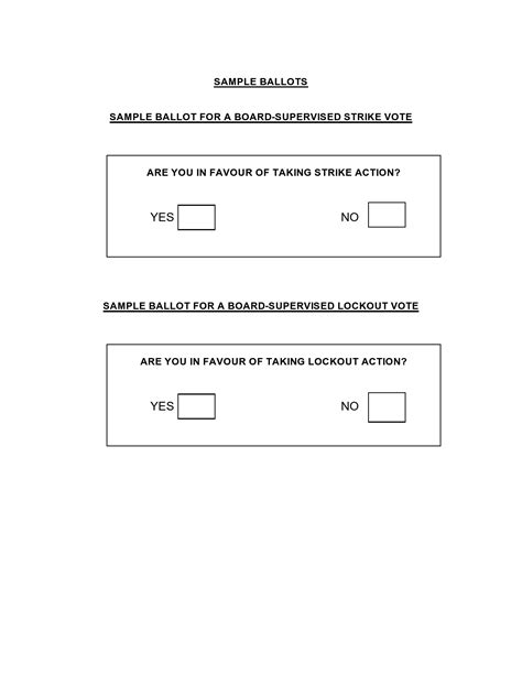 Election Ballot Templates Voting Forms Templatelab