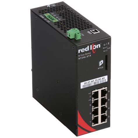 Red Lion Nt24k 8tx N Tron Series Industrial Ethernet Switch Compact 8
