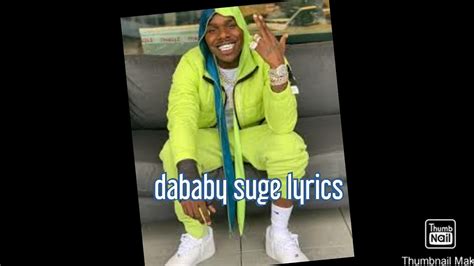 Dababy Suge Lyrics Youtube