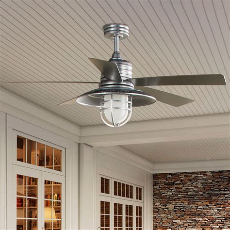 Shop large outdoor ceiling fans at lumens.com. 54" Indoor/Outdoor Boardwalk Ceiling Fan - Shades of Light