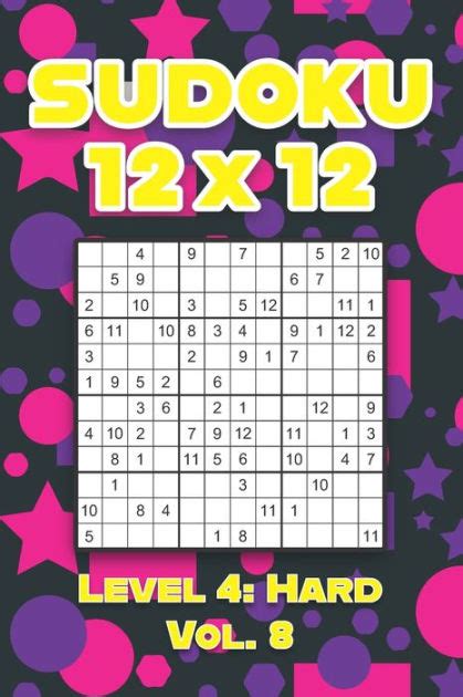 Sudoku 12 X 12 Level 4 Hard Vol 8 Play Sudoku 12x12 Twelve Grid With