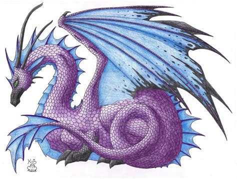 Pretty Purple Dragon By Scellanis On Deviantart