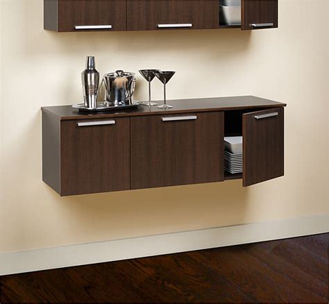 How to decorate a buffet. Yaletown Espresso Wall-mounted Buffet contemporary-buffets ...