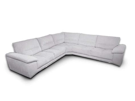 Odern Sectional Sofa Fabric Grey Vg121 B 