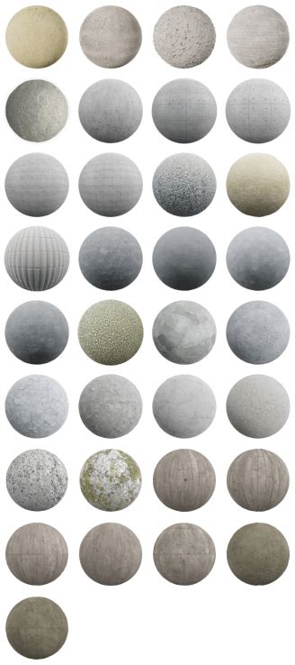 Diffuse normal displacement roughness ambient occlusion metallic. 33 Free Concrete PBR textures for architecture • Blender ...