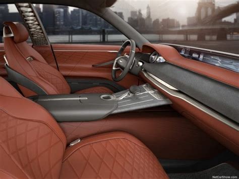 The interior of the gv80 looks surprisingly good. Genesis GV80 Fuel Cell SUV Concept the main competitor to ...