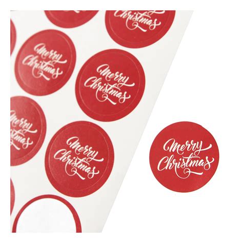 Red Merry Christmas Envelope Stickers 15 Pack Hobbycraft