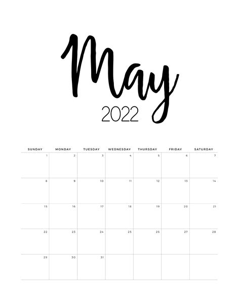2022 Calendar Aesthetic Printable Word Searches