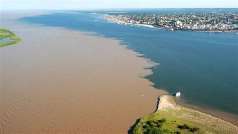 Uncontested boundary dispute between brazil and uruguay over. Meeting of the Waters ~ Rio de la Plata and the Atlantic ...