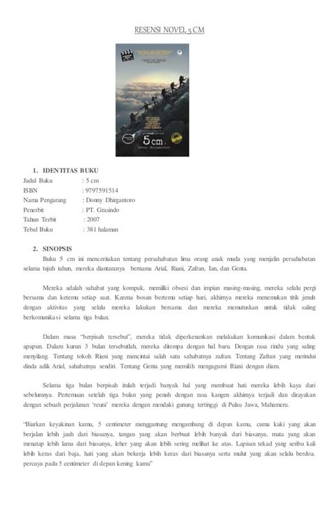 Resensi Dan Sinopsis Novel Gambaran