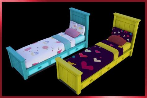 Blackys Sims 4 Zoo Sunshine Singlebed By Weckermaus • Sims 4 Downloads