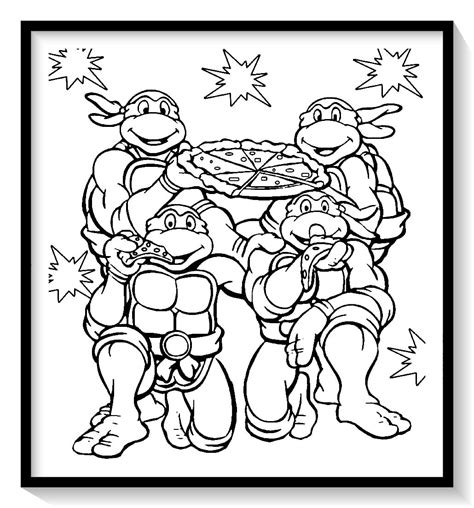 dibujos para colorear e imprimir tortugas ninjas - 🥇 Dibujo imágenes