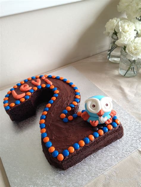 Hoot Number 2 Birthday Cake Yum Great Job Kathryn Whiteside B