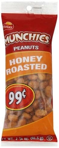 Munchies Honey Roasted Peanuts Oz Nutrition Information Innit