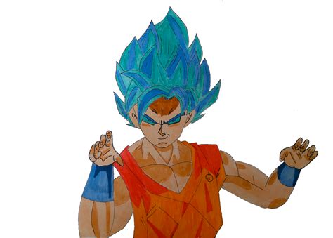 How To Draw Goku Super Saiyan Blue Ssj3