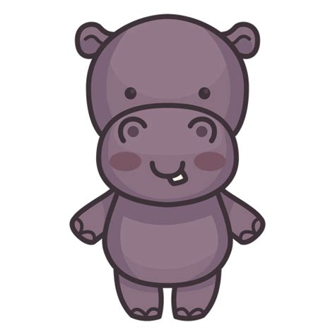 Cute Hippo Character Transparent Png And Svg Vector File