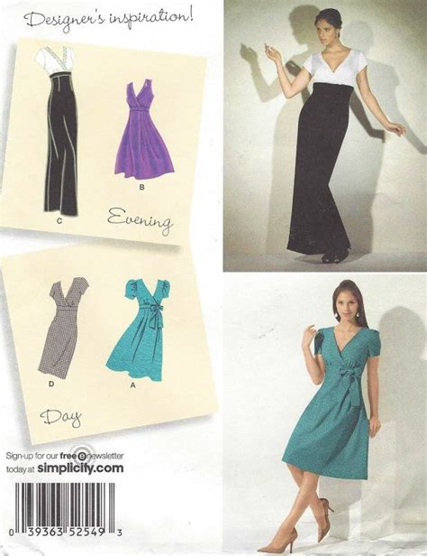 Oop Simplicity Sewing Pattern 2549 Womens Day Or By Cloescloset Evening